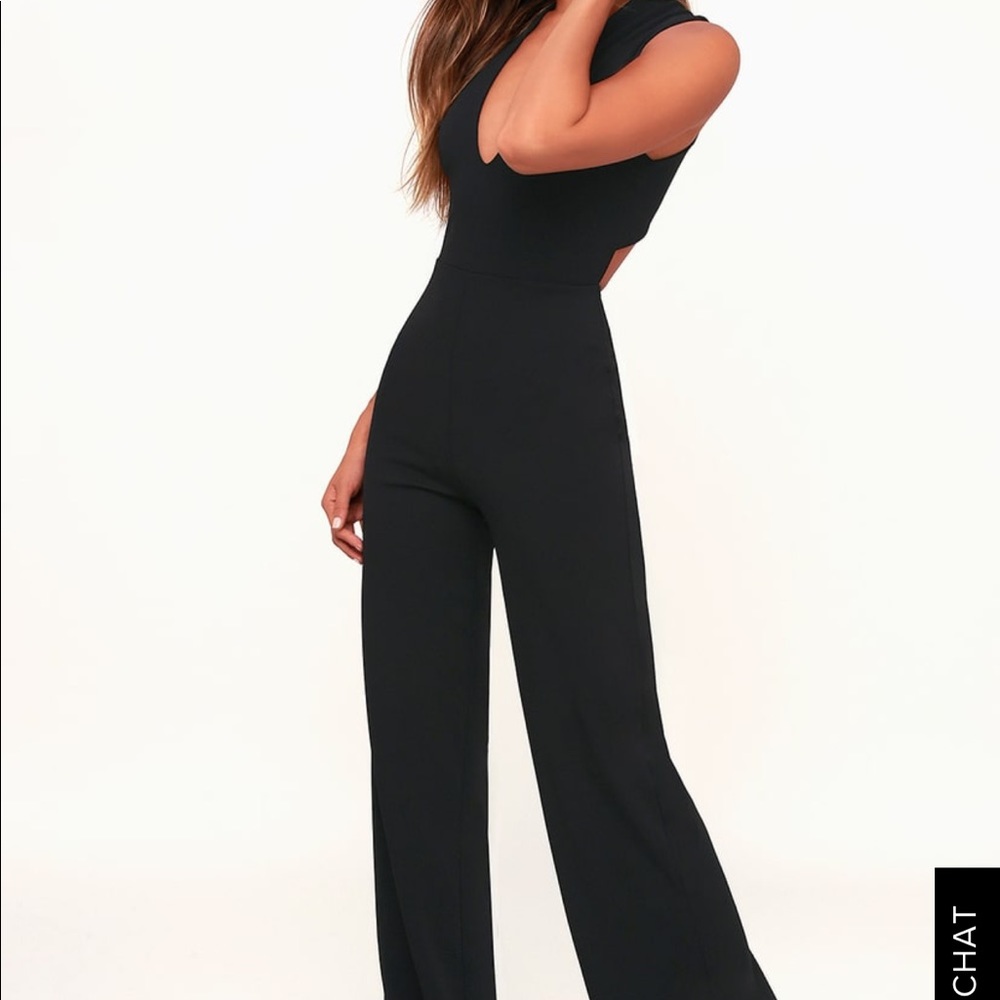 Thinking Out Loud Black Backless Jumpsuit - Picture 8 of 8